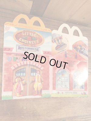 マクドナルドのLittle Engineerのビンテージハッピーミールトイボックス