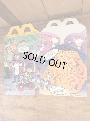 マクドナルドのアニマニアックスのヴィンテージハッピーミールトイボックス