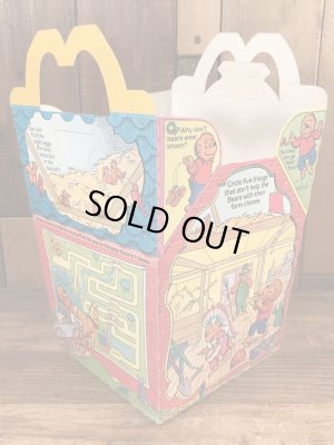 マクドナルドのベレンスティンベアーズのヴィンテージハッピーミールトイボックス