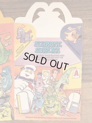 マクドナルドのゴーストバスターズのヴィンテージハッピーミールトイボックス