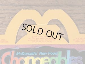マクドナルドのニューフードチェンジャブルズのヴィンテージハッピーミールトイボックス