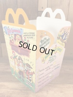 マクドナルドの80年代頃のヴィンテージハッピーミールトイボックス