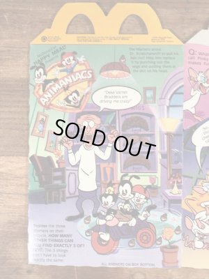 マクドナルドのAnimaniacsのビンテージハッピーミールトイボックス