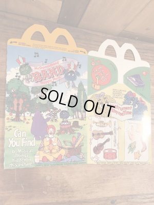マクドナルドのBandのビンテージハッピーミールトイボックス