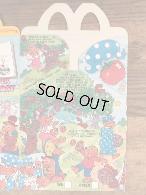 マクドナルドのベレンスティンベアーズのヴィンテージハッピーミールトイボックス