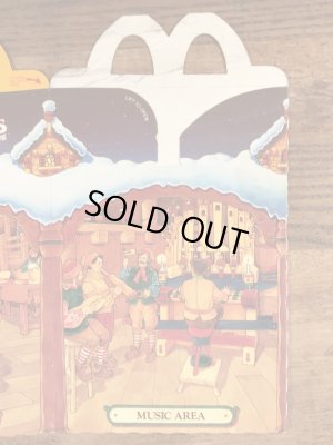 マクドナルドのサンタクロースザムービーのヴィンテージハッピーミールトイボックス