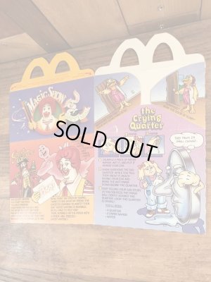 マクドナルドの80年代頃のヴィンテージハッピーミールトイボックス