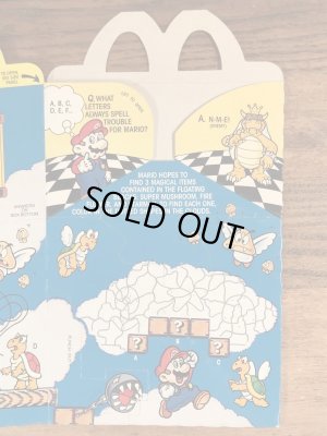 マクドナルドのスーパーマリオ3のヴィンテージハッピーミールトイボックス