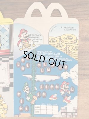 マクドナルドのスーパーマリオ3のヴィンテージハッピーミールトイボックス