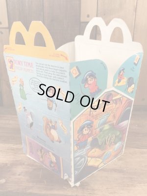 マクドナルドのアメリカ物語のヴィンテージハッピーミールトイボックス