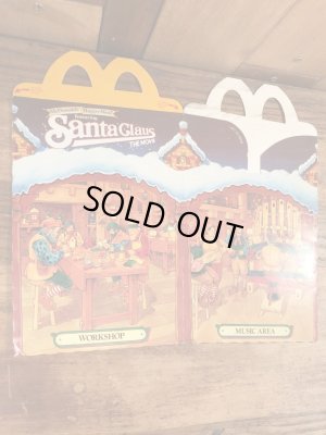 マクドナルドのSanta Claus The Movieのビンテージハッピーミールトイボックス
