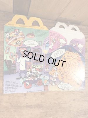 マクドナルドのアニマニアックスのヴィンテージハッピーミールトイボックス
