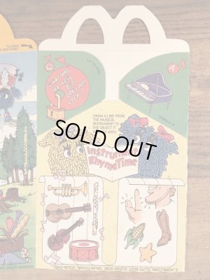 マクドナルドの80年代頃のヴィンテージハッピーミールトイボックス