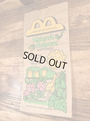 マクドナルドのハッピーミールのヴィンテージペーパーバッグ