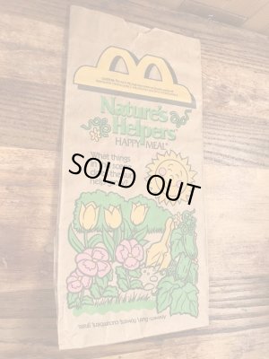 マクドナルドのハッピーミールのビンテージ紙袋