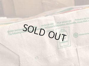 マクドナルドのハッピーミールのビンテージ紙袋