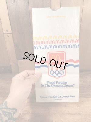 マクドナルドのUSAオリンピックのヴィンテージペーパーバッグ