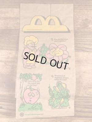 マクドナルドのハッピーミールのヴィンテージペーパーバッグ