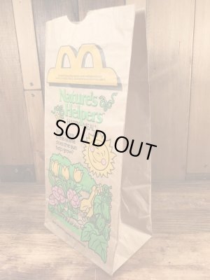 マクドナルドのハッピーミールのビンテージ紙袋
