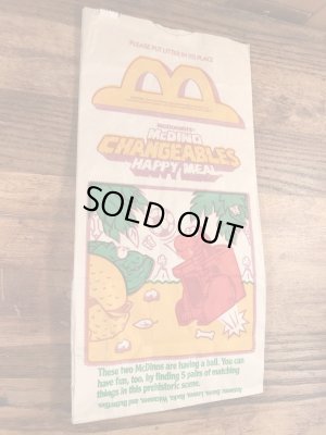 マクドナルドのハッピーミールのビンテージ紙袋