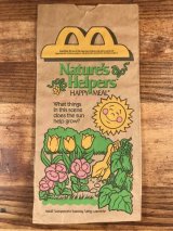 McDonald's “Nature's Helpers” Happy Meal Paper Bag　マクドナルド　ビンテージ　紙袋　ハッピーミール　90年代