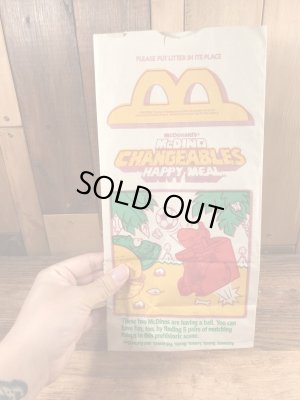 マクドナルドのMcDino Changeablesのヴィンテージペーパーバッグ