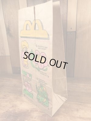 マクドナルドのハッピーミールのヴィンテージペーパーバッグ