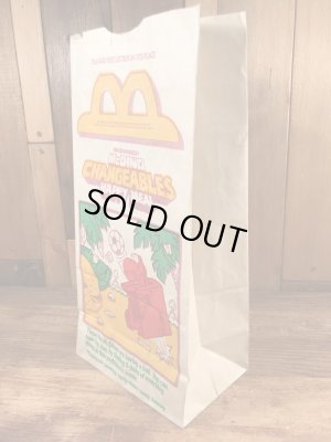 マクドナルドのハッピーミールのビンテージ紙袋