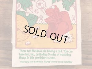 マクドナルドのMcDino Changeablesのヴィンテージペーパーバッグ