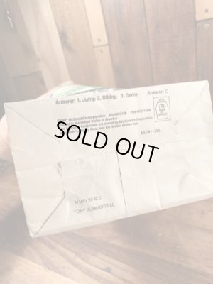 マクドナルドのハッピーミールのビンテージ紙袋