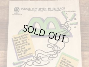 マクドナルドのハッピーミールのビンテージ紙袋