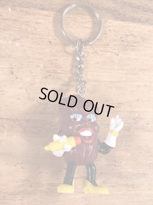 カリフォルニアレーズンのPVCフィギュアのビンテージキーホルダー