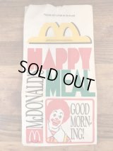 McDonald's “Good Morning!” Happy Meal Paper Bag　マクドナルド　ビンテージ　紙袋　ハッピーミール　90年代