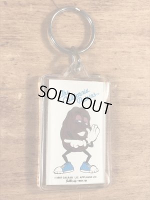 アドバタイジングキャラクターのカリフォルニアレーズンのビンテージキーホルダー