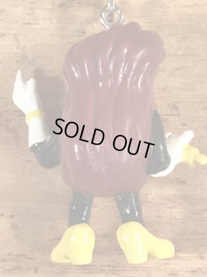 カリフォルニアレーズンのPVCフィギュアのビンテージキーホルダー