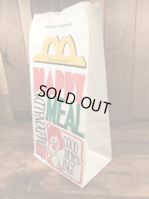 マクドナルドのハッピーミールのビンテージ紙袋