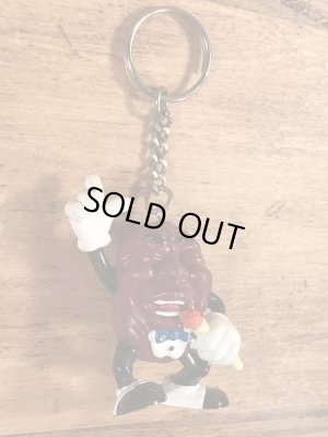 アドバタイジングキャラクターのカリフォルニアレーズンのビンテージキーホルダー