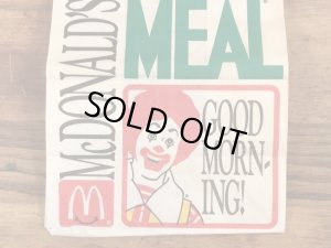 マクドナルドのハッピーミールのヴィンテージペーパーバッグ