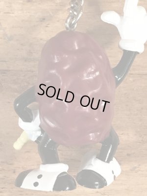 アドバタイジングキャラクターのカリフォルニアレーズンのビンテージキーホルダー