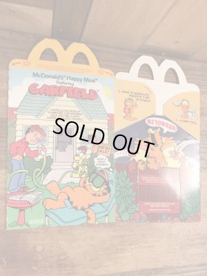 マクドナルドのGarfieldのビンテージハッピーミールトイボックス