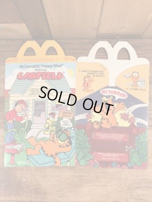 マクドナルドのGarfieldのビンテージハッピーミールトイボックス