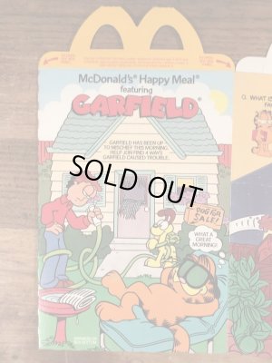 マクドナルドのGarfieldのビンテージハッピーミールトイボックス