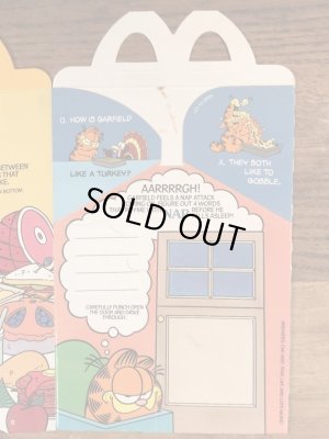 マクドナルドのガーフィールドのヴィンテージハッピーミールトイボックス