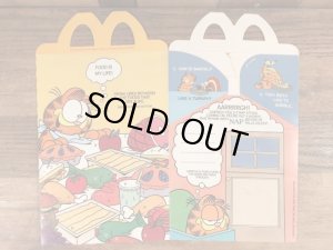 マクドナルドのガーフィールドのヴィンテージハッピーミールトイボックス