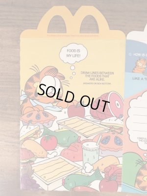 マクドナルドのGarfieldのビンテージハッピーミールトイボックス