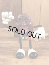 The California Raisins “Microphone Singer” Bendable PVC Figure　カリフォルニアレーズンズ　ビンテージ　ベンダブルフィギュア　くねくね人形　80年代