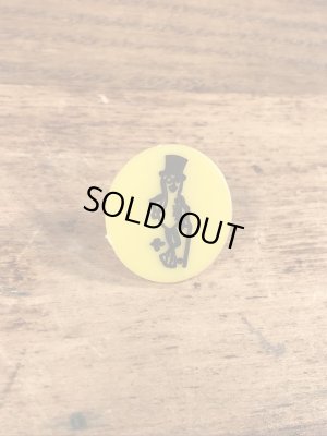 企業キャラクターのミスターピーナッツのビンテージプラスチックピン