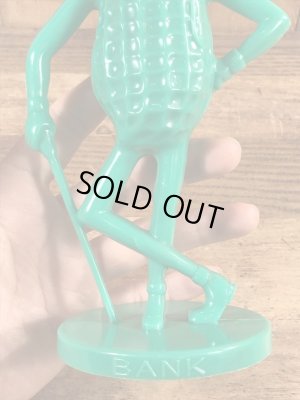 企業キャラクターのミスターピーナッツのビンテージ貯金箱フィギュア