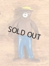 Smokey Bear Bendable PVC Figure　スモーキーベア　ビンテージ　ベンダブルフィギュア　くねくね人形　70〜80年代