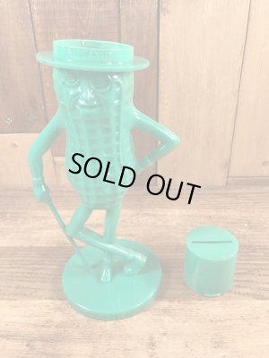 企業キャラクターのミスターピーナッツのビンテージ貯金箱フィギュア